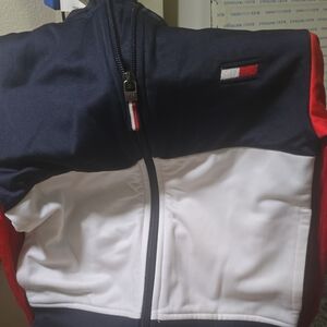 Tommy Hilfiger Navy and White Jacket